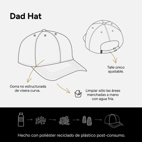 Gorro Martha Lagos Dad Hat Crudo Gorro Martha Lagos Dad Hat Crudo