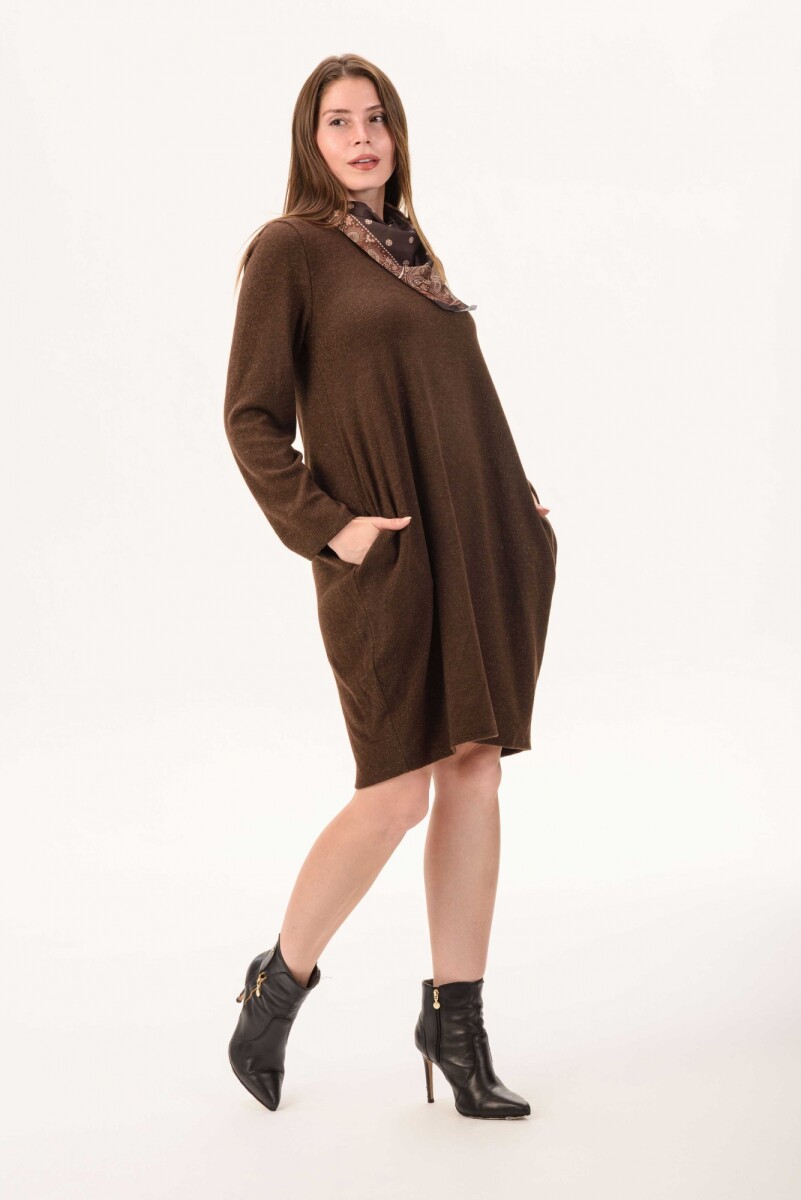 vestido Niza - chocolate 