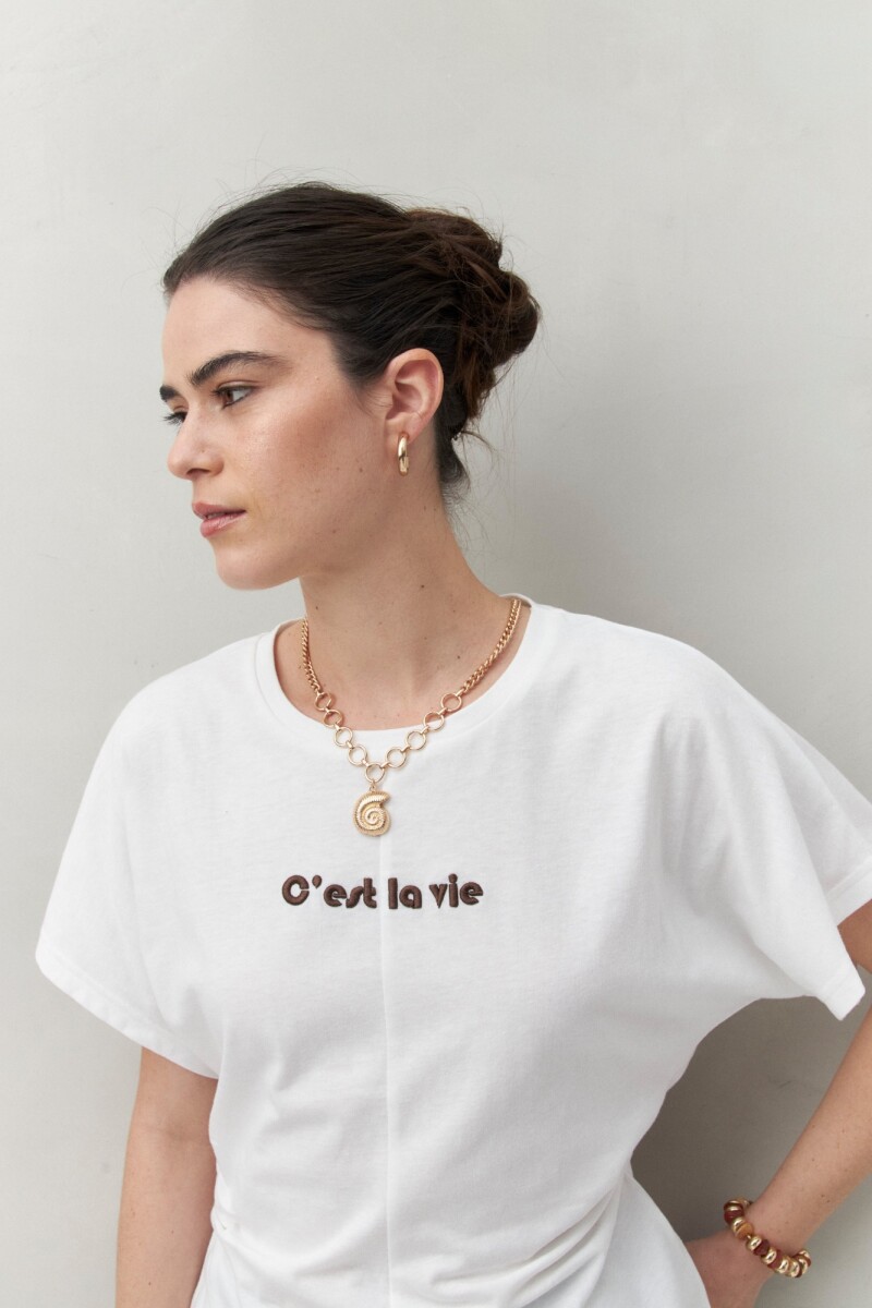 REMERA MILERA Blanco