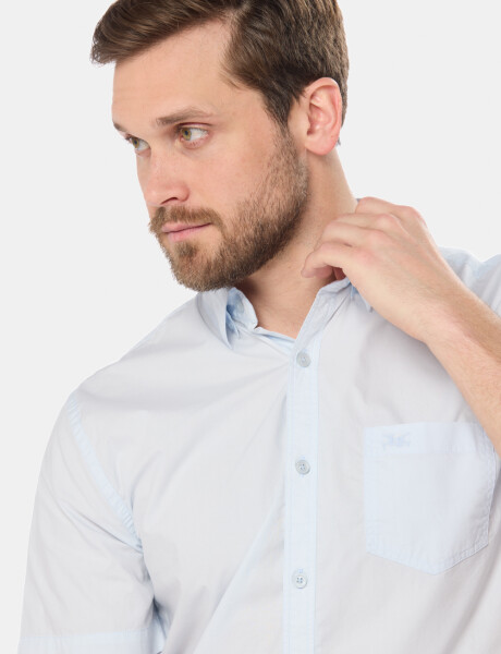 CAMISA LISA Celeste