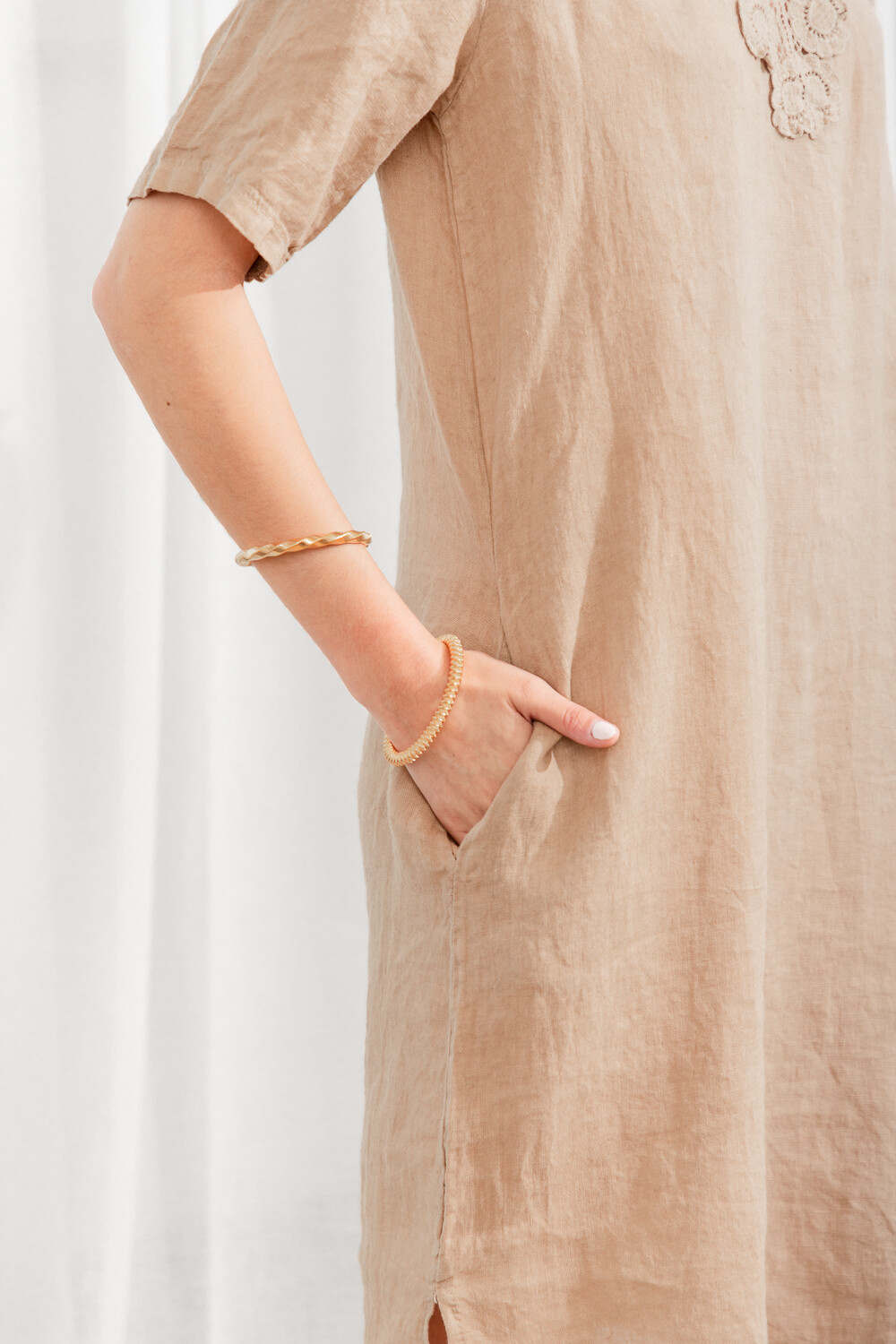 Vestido Cinzia Taupe / Mink / Vison