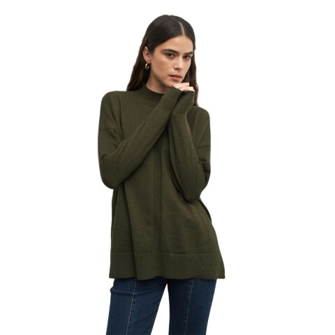 POLERA LEANDRA S-XL VERDE OSCU