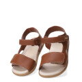 Sandalias de Niño Bibi Baby Soft con Velcro Marrón Caramelo