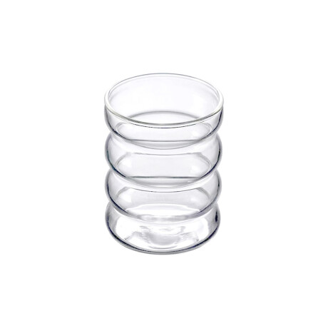 Vaso de vidrio ondeado Sc