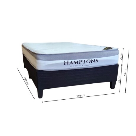 Sommier 2 Plazas Hamptons Hybrid Rhodium Sommier 2 Plazas Hamptons Hybrid Rhodium