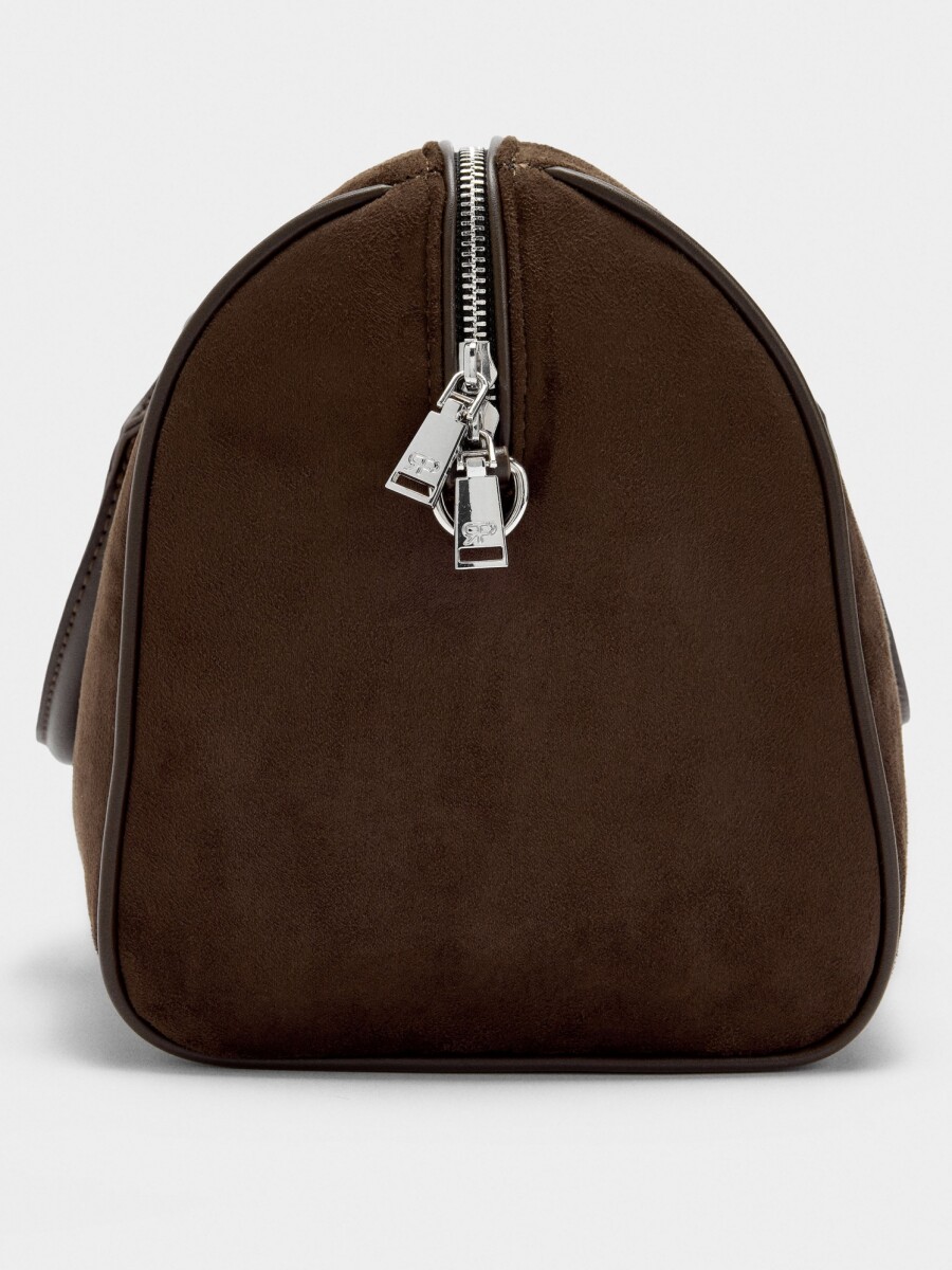 Bolso Tote Con Efecto Piel M marron