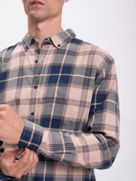 Camisa cuadros Azul Marino
