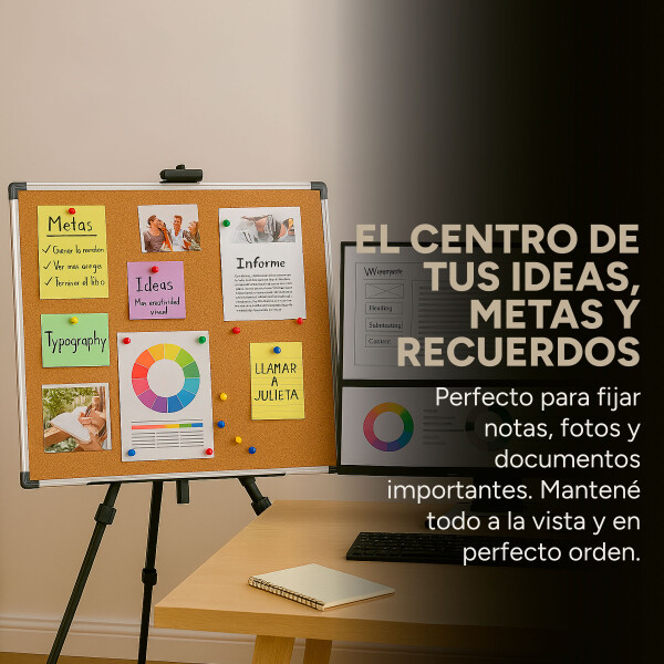 Pizarra Pizarron Corcho 70X100 100X70 Soporte Pie Combo Pizarra Pizarron Corcho 70X100 100X70 Soporte Pie Combo