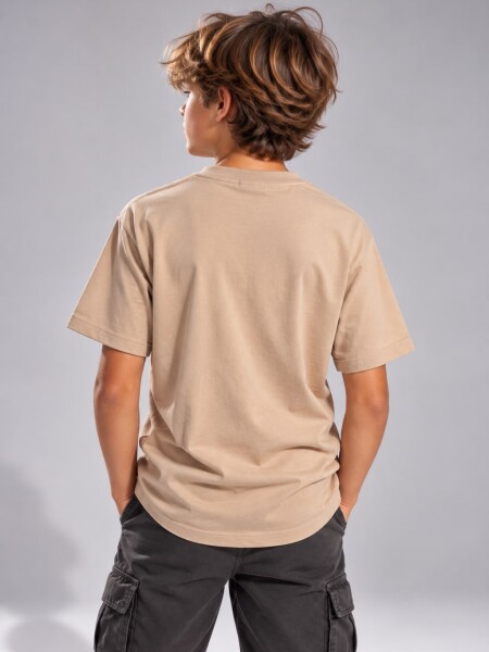 T-SHIRT N.SAILS 1504 M.C VARON TOSTADO