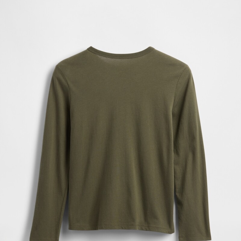 V-FRCH LS LOGO VALUE TEE OLIVE NIGHT