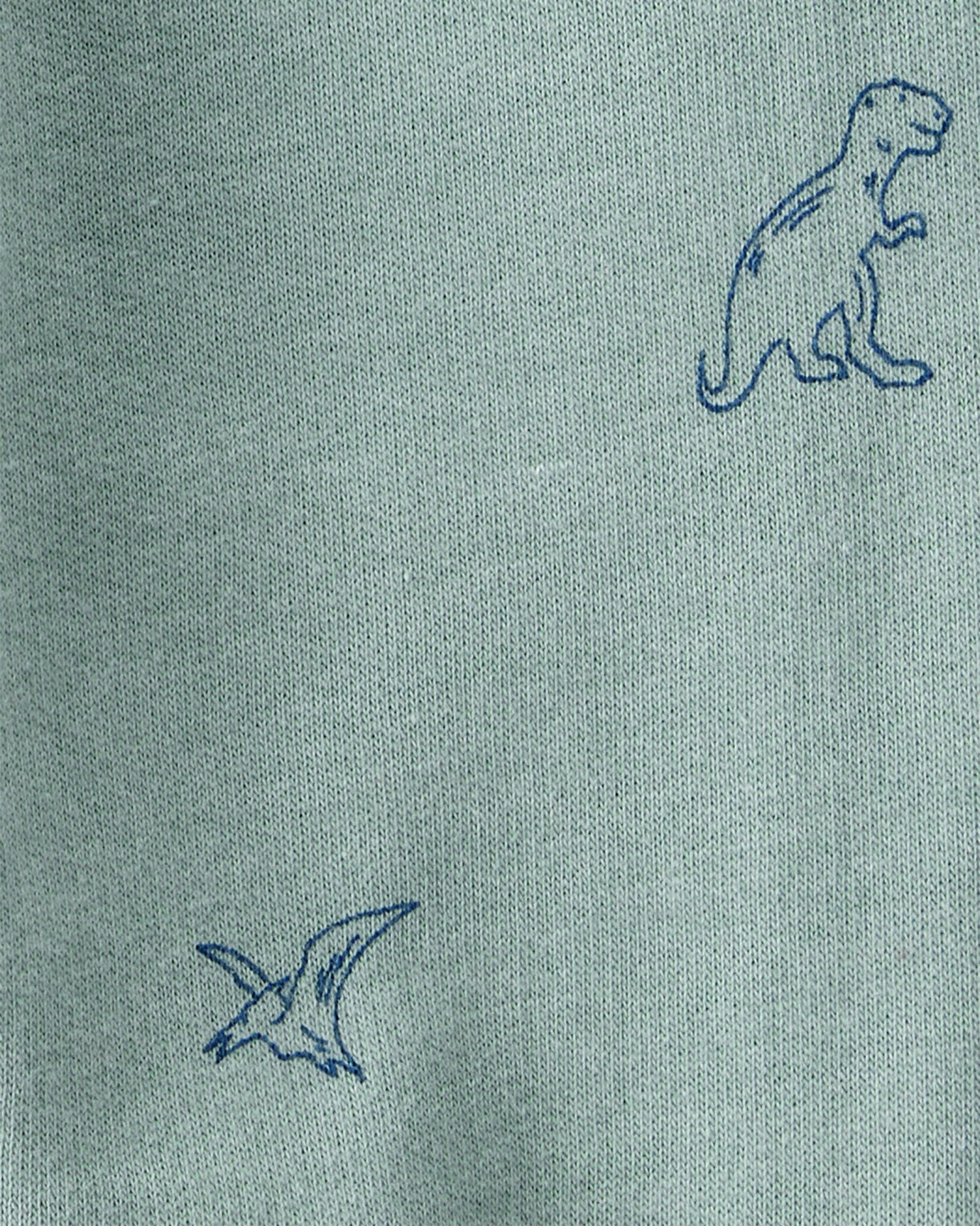 Set dos piezas de algodón, pantalón y canguro, diseño dinos. Talles 6-24M Sin color