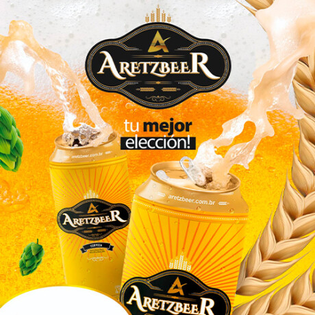Pack X 12 Latas de Cerveza Aretzbeer 473 Ml 001