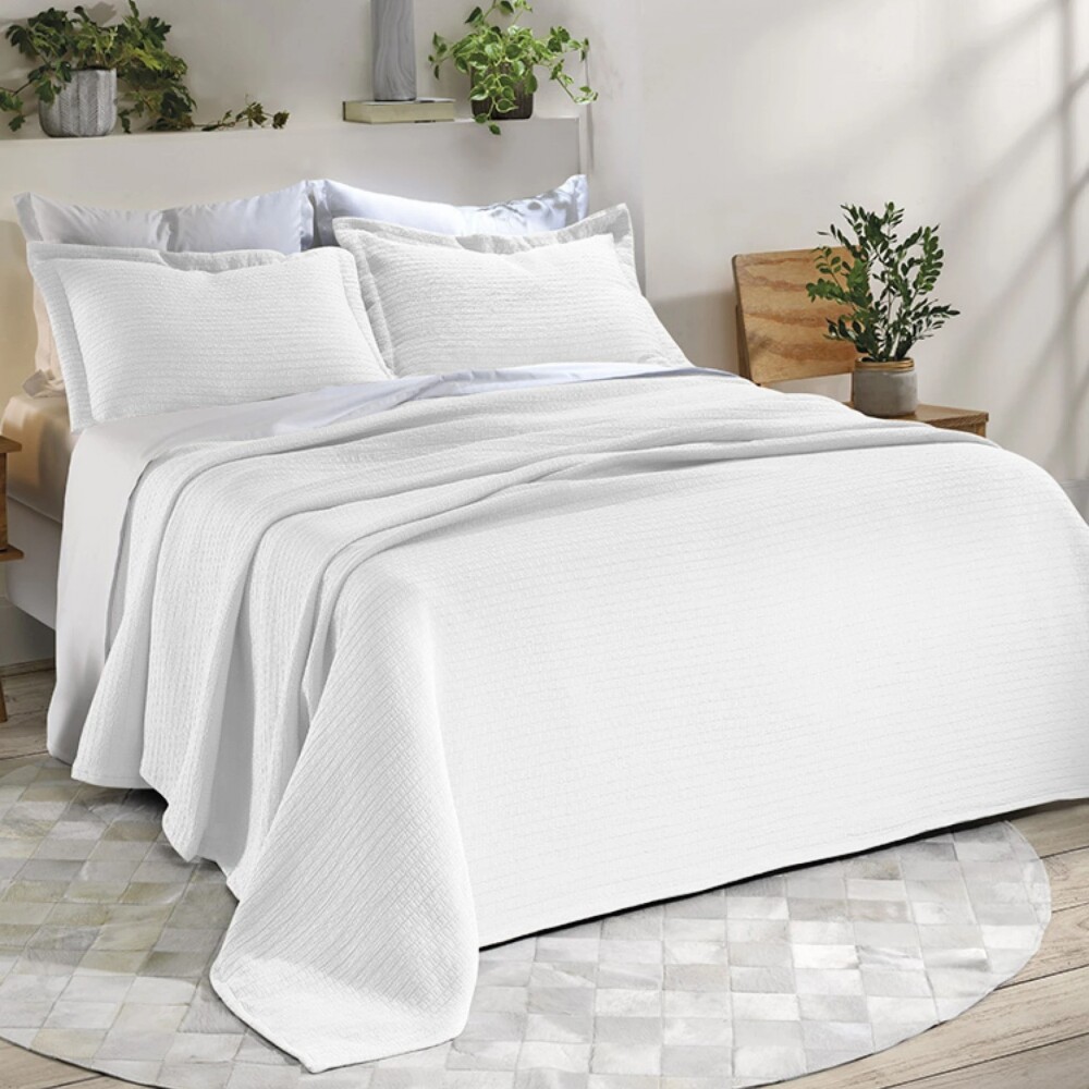 Colcha Dohler - 2 Plazas con Fundas Blanco