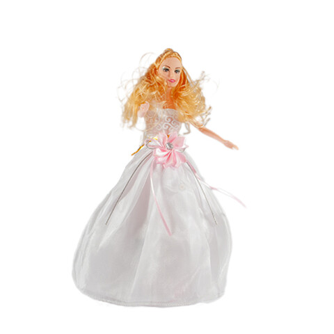 Muñeca con vestido de fiesta 22x32cm Unica