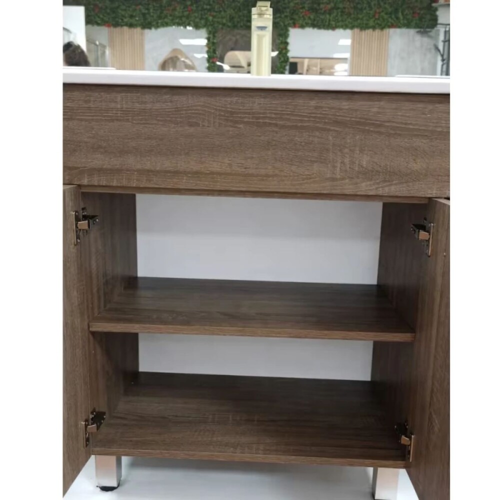 Mueble de pie con mesada 2 puertas Dark Sona 60x46 Mueble De Pie Con Mesada 2 Puertas Dark Sona 60x46