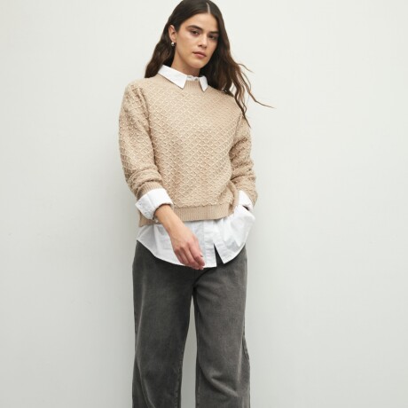 SWEATER SADIE Beige Melange