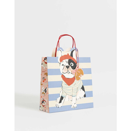 Bolsa De Regalo Mediana Con Borde Troquelado Combinacion Multicolor