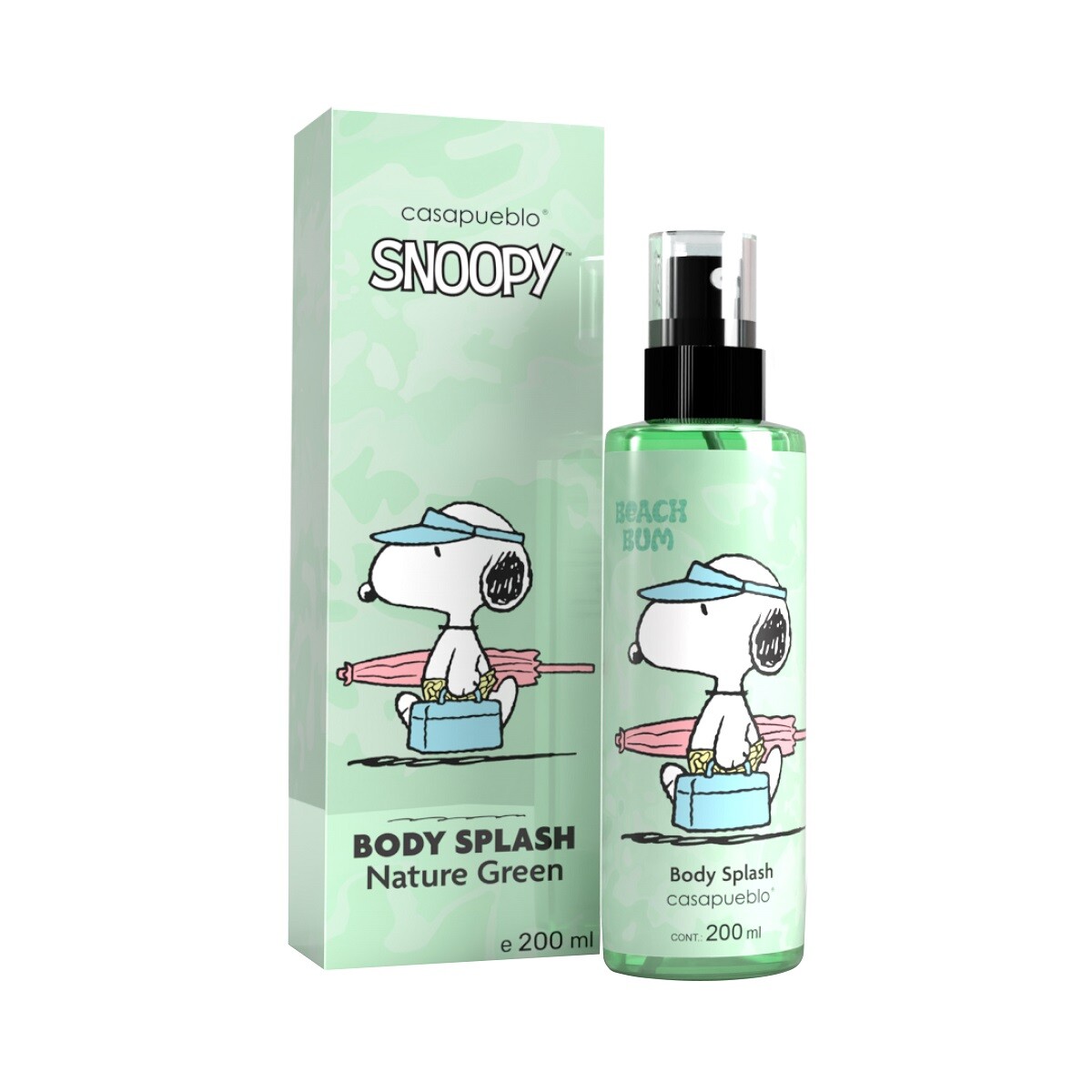 Body Splash Snoopy Nature Green 200 Ml 