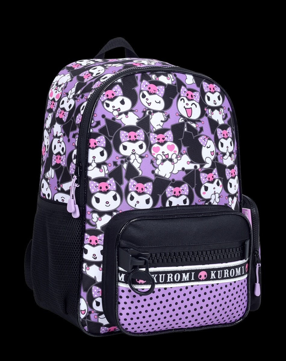 MOCHILA KUROMI 16" - VIOLETA 