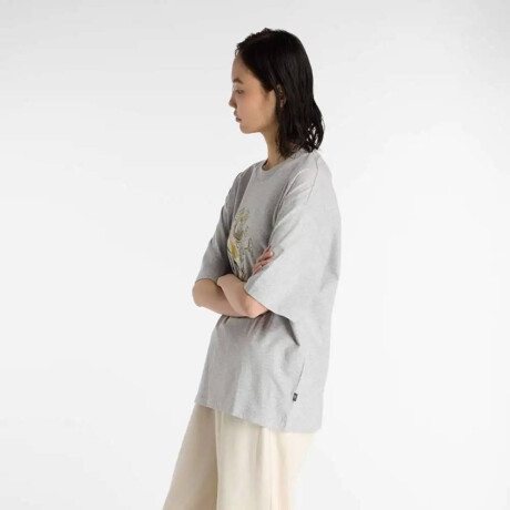 Remera Flower de Mujer gris
