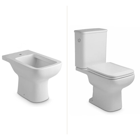 Juego Inodoro Bidet Ferrum Trento Completo 000
