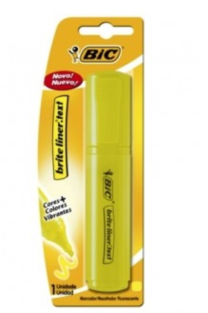 RESALTADOR BIC BRITE-LINER TEXT AMARILLO 