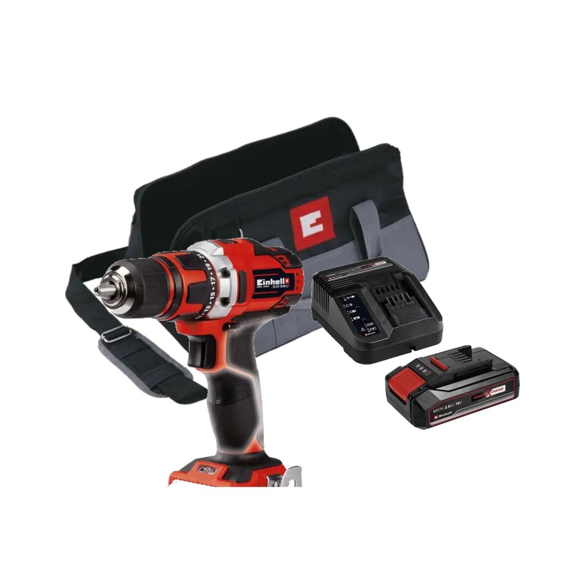 Taladro Atornillador 18v + Bateria 2,5ah Einhell 