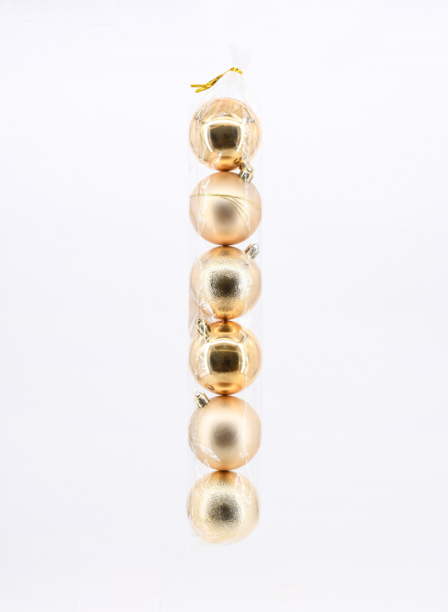 CHIRIMBOLOS 6 PCS - DORADO 