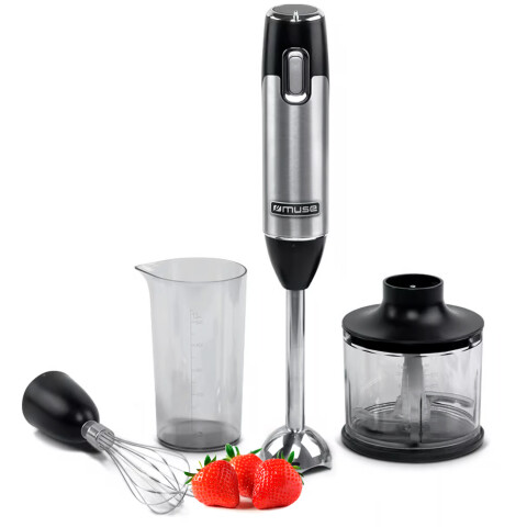 Mixer Con Accesorios Muse Ms-05 Hb 600w MIXER MUSE MS05HB ACCESORIOS ACERO