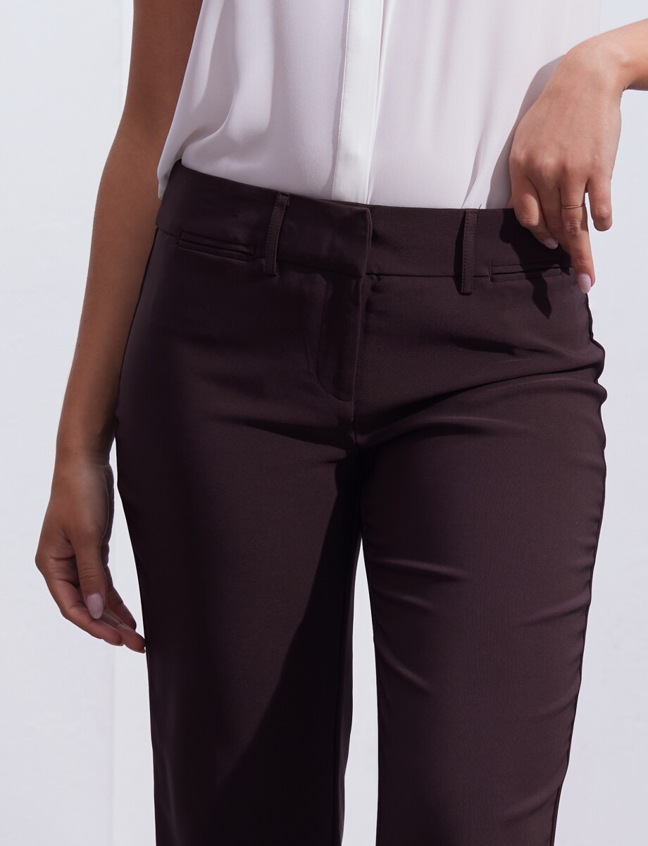 Pantalon De Vestir - Marron 