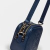 Bandolera Eterial en cuero graneado Marine Blue