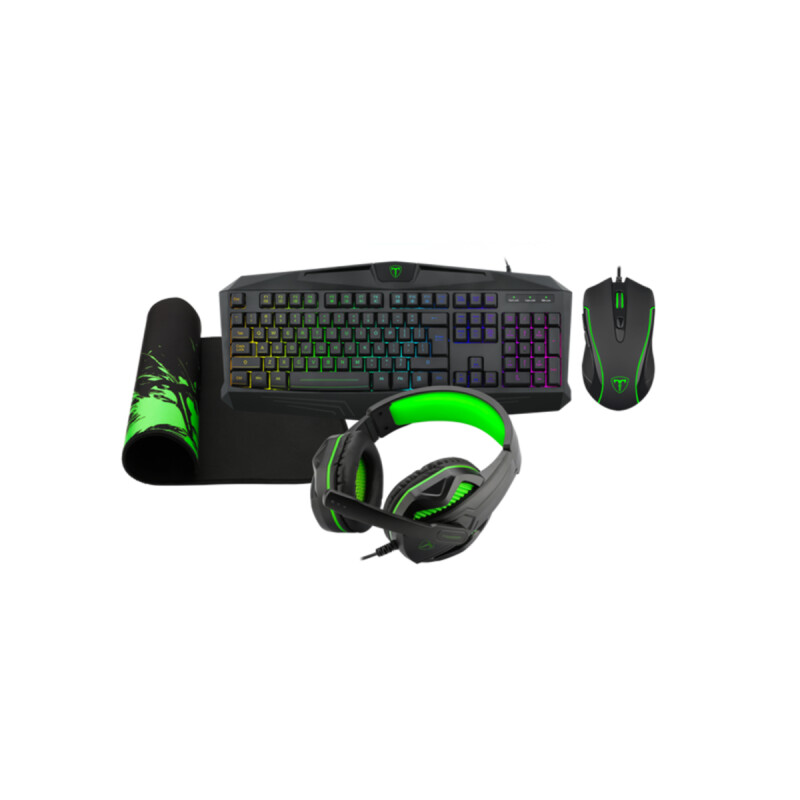 Combo T-DAGGER LEGION Teclado Mouse Auricular Mousepad Combo T-DAGGER LEGION Teclado Mouse Auricular Mousepad