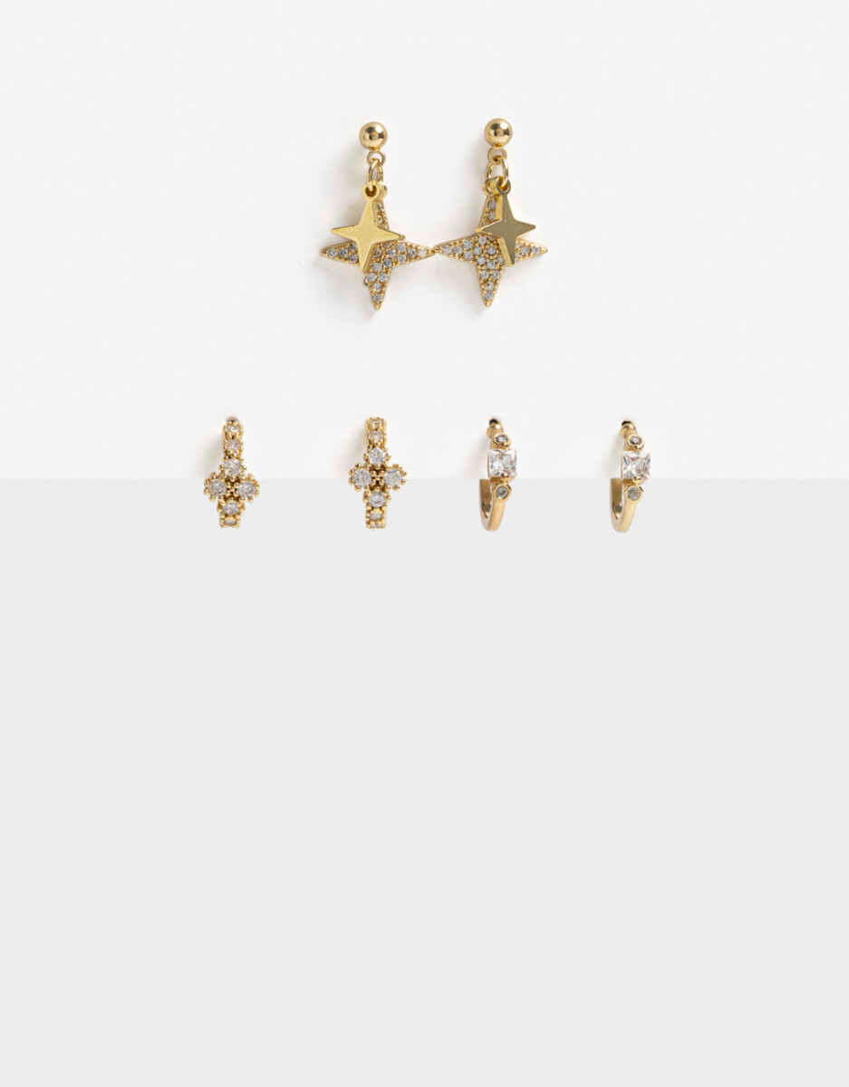 Aros Argolla Set Cosmic 