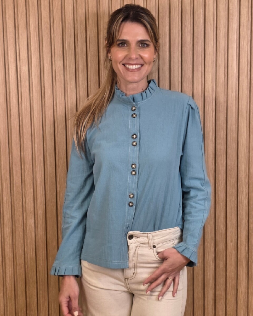 Camisa Mili - Tourquesa 