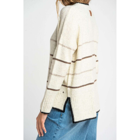 Sweater Rayado Marron