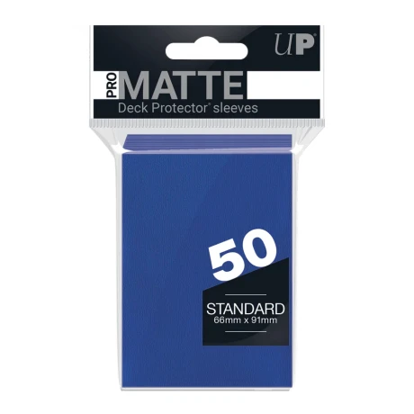 Ultra Pro PRO-Matte 50 Standard Deck Protector sleeves: Blue Ultra Pro PRO-Matte 50 Standard Deck Protector sleeves: Blue