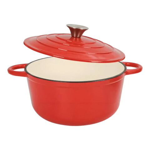 Olla Hhierro Fundido Esmaltada 24cm OLLA FIRE KING HIERRO 24CM ROJA