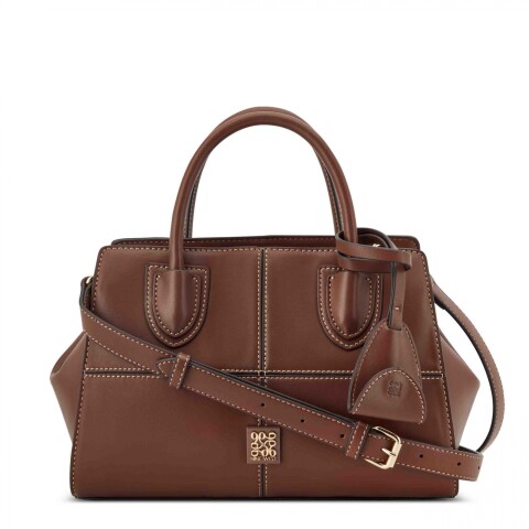 Satchel Hb Paxtin 2 Comp Satchel-Mahogany Mahogany