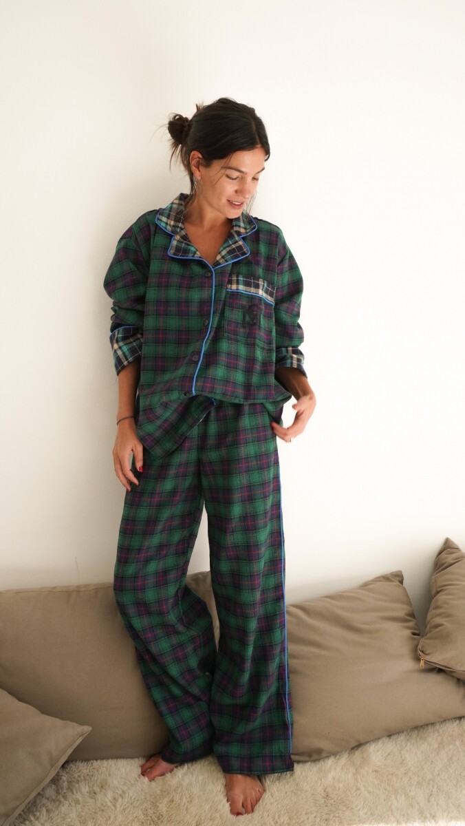Sleepwalker Pijama Woman - Verde / Turquesa 