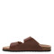 Sandalias de Hombre Branch ROUF con dos bandas Marrón