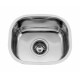 PILETA DE COCINA 46X41X20 INOX ESPESOR 0.8 SIMPLE 000