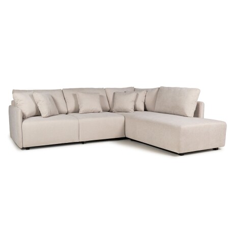 Rinconera Modulare - Tela Microfibra - Chaise derecho FX4-10 (Beige)