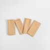Set x 4 Individual con Flecos Tusor Soft 35x50 Praline