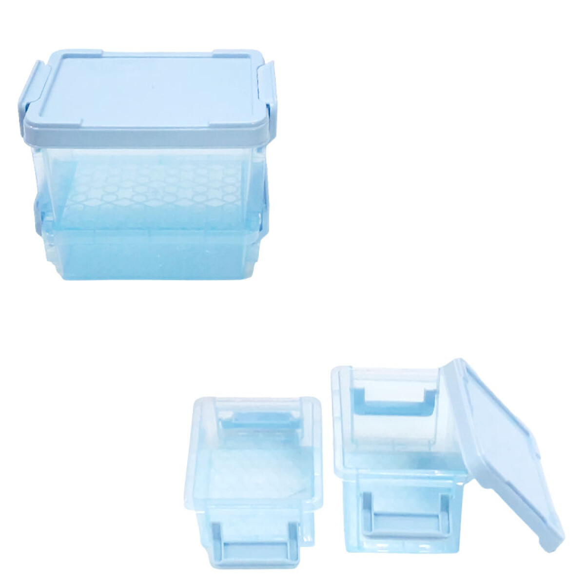 Caja organizadora con tapa 2pcs - Caja Organizadora Con Tapa 2pcs 
