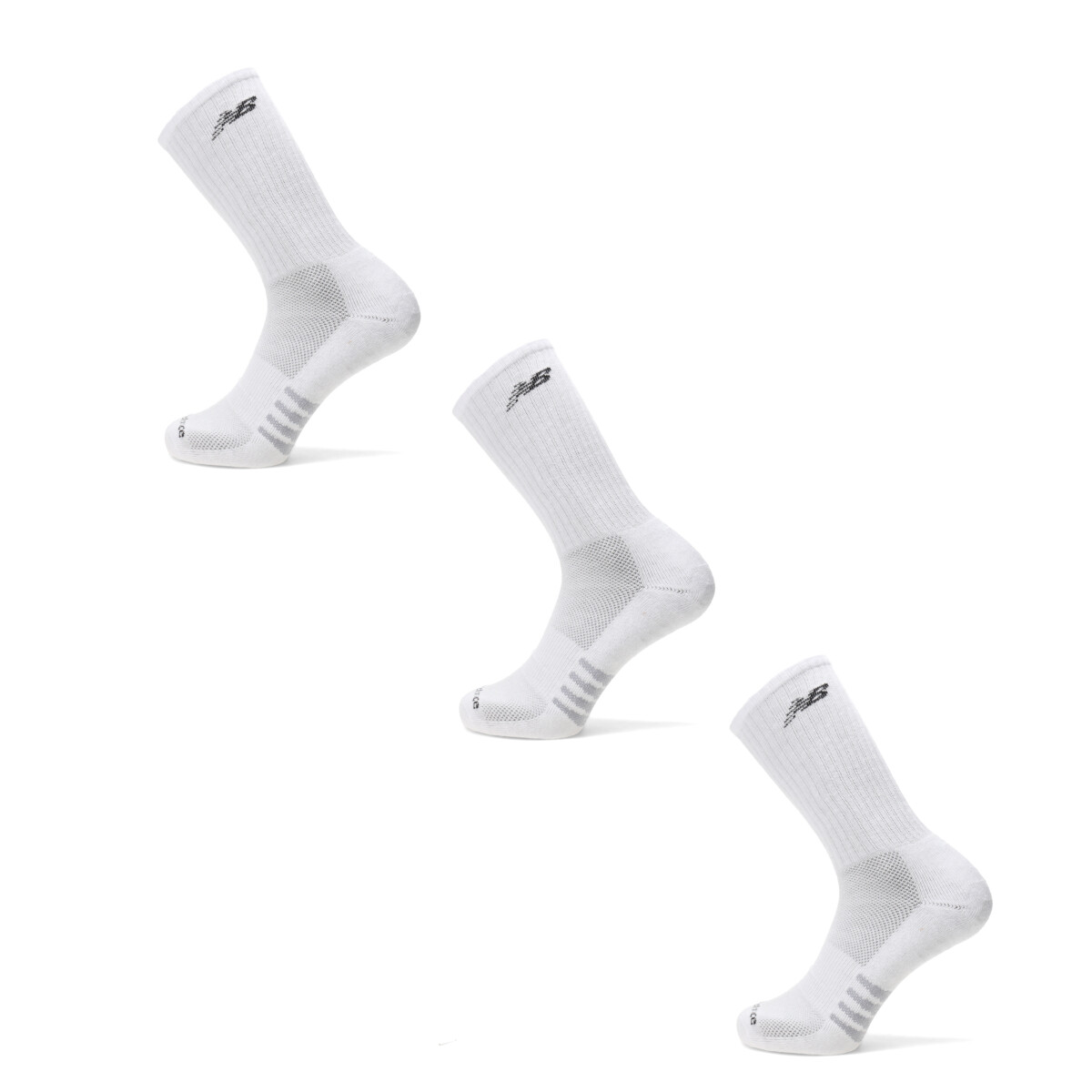 Medias Unisex New Balance Crew X3 - Blanco 
