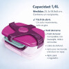 Vianda Tupper 1.4L Anti Derrame Maped - Rosado Vianda Tupper 1.4L Anti Derrame Maped - Rosado
