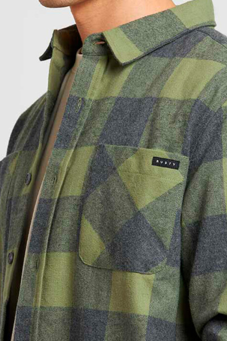 CAMISA OMIL RUSTY Gris/verde
