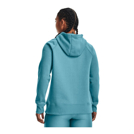 Canguro de Mujer Under Armour Rival Fleece Azul Claro - Blanco