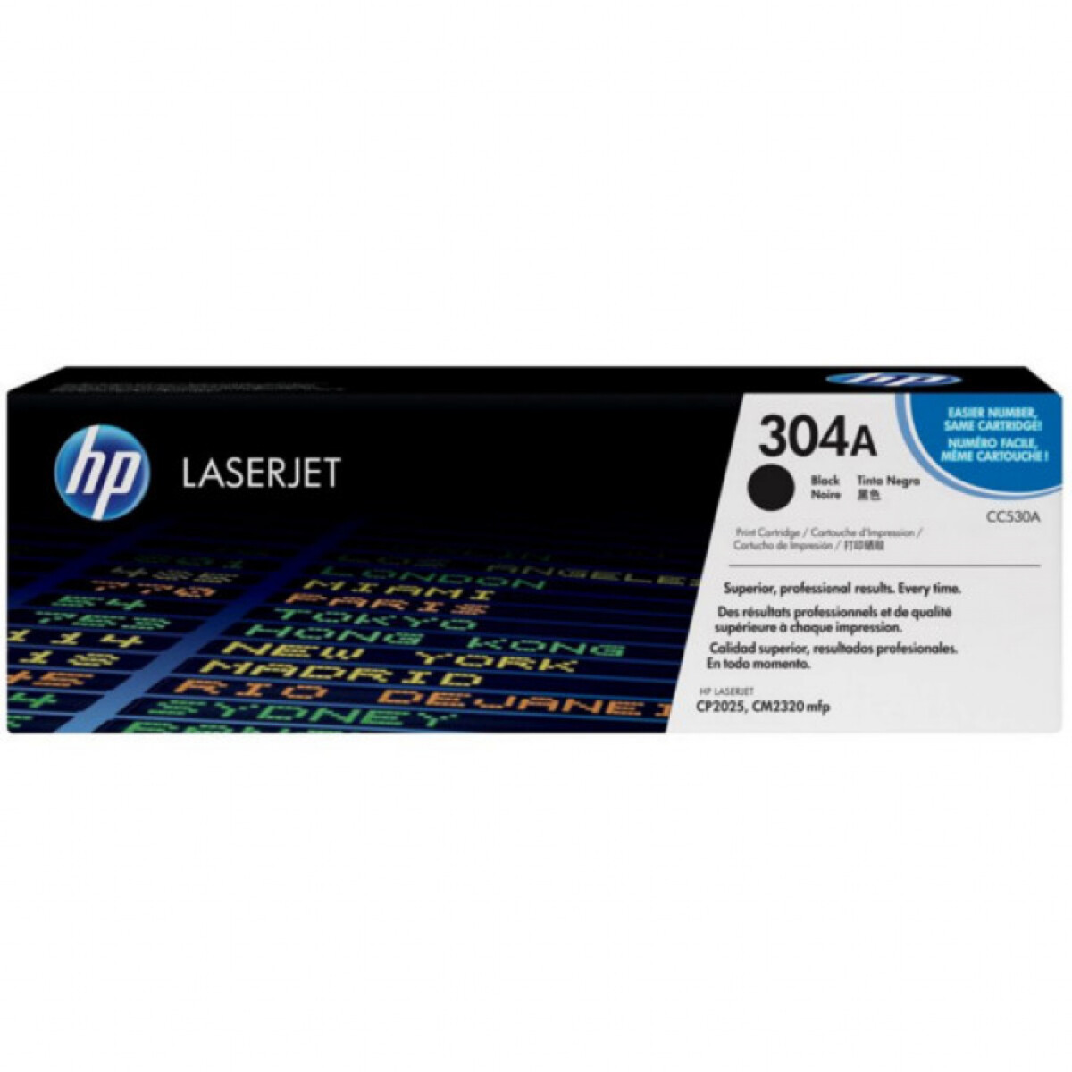 HP TONER CC530A 304A NEGRO 2020/2025/2320 DN 3500 CPS - Hp Toner Cc530a 304a Negro 2020/2025/2320 Dn 3500 Cps 