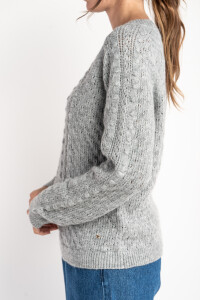 Sweater Textura Gris